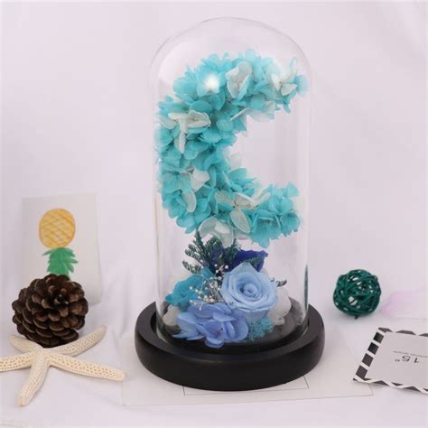 Decorative Flowers Wreaths Type Blue Real Long Time Preserved Roses