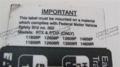 Eaton Fuller 9 Speed Overdrive Transmission Shift Pattern Label 21503
