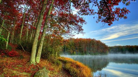 Autumn Lake Image Abyss
