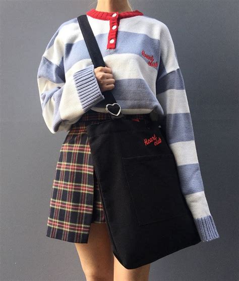 HEART CLUBHeart Buckle Tote Bag | Aesthetic clothes, Cool outfits, Bags