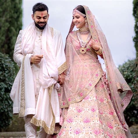 Virat kohli and anushka sharma kept their marriage completely secret. In Pics: Virat Kohli and Anushka Sharma have a fairytale ...