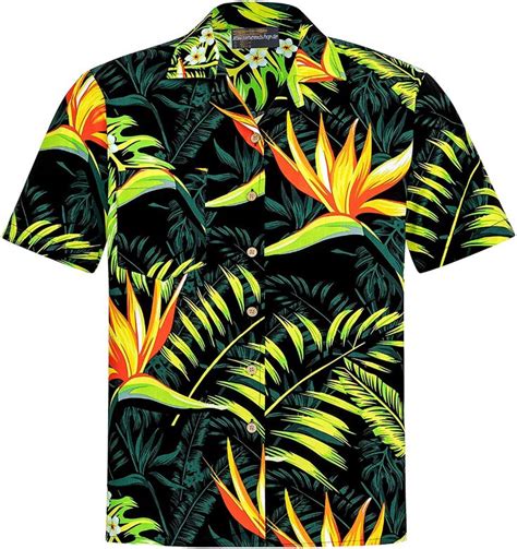 Men S Hawaiian Shirt 100 Cotton S 8XL Flowers Aloha Hawaii