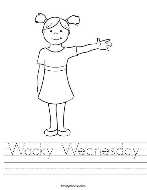 We have so many great classes going on this week and a fun crop on friday. Wacky Wednesday Worksheet | Coloring pages, Coloring pages ...