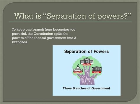 Ppt Separation Of Powers Powerpoint Presentation Free Download Id