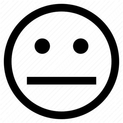 Straight Face Emoji Emoji Emoticon Straight Face Transparent Png Svg