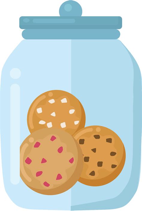Chocolate Chip Cookie Jar Clipart