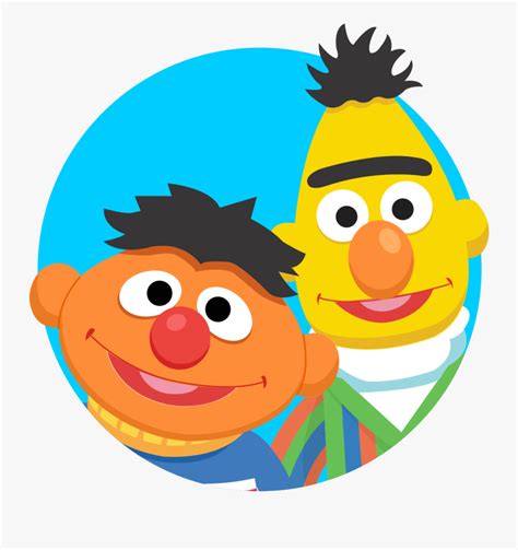 Sesame Street Bert And Ernie Cartoon Free Transparent Clipart