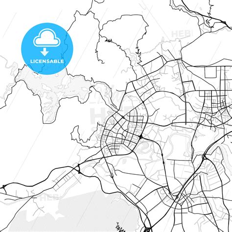 Vector Pdf Map Of Putian China Hebstreits