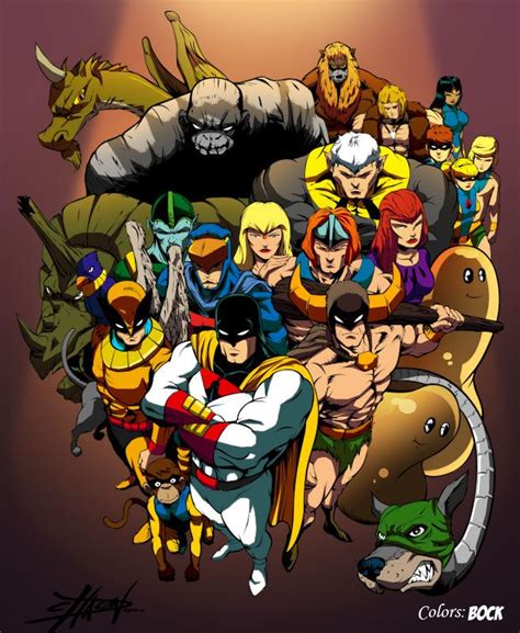 imagen de heroes de hanna barbera coloreados cartoon old cartoons 80s cartoon shows