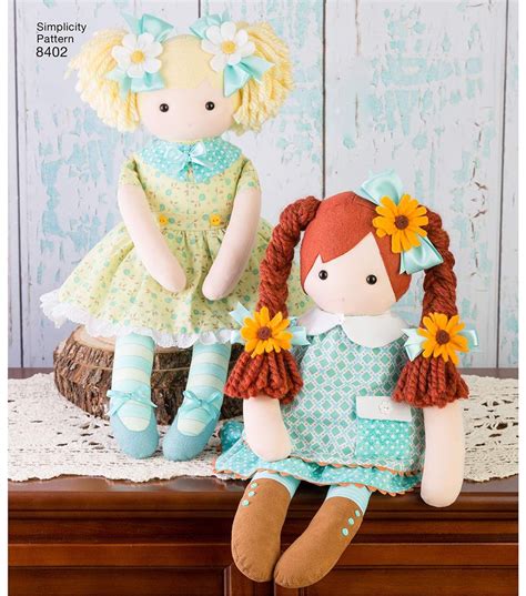Simplicity Pattern 8402 23u0027u0027 Stuffed Doll With Clothes Kwik Sew Patterns Crafts