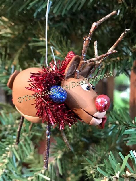 Naughty Buck Naked Reindeer Christmas Ornament Rudolph Etsy