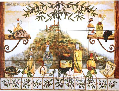 Our kitchen tile murals are perfect to use as part of your kitchen backsplash tile project. Italian Tile Backsplash - Kitchen Tiles Murals Ideas