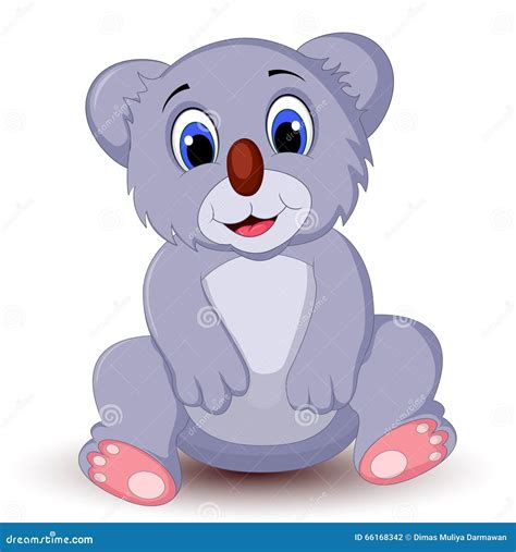 Cartoon Koala Sitting Stock Illustration Illustration Of Bear 66168342