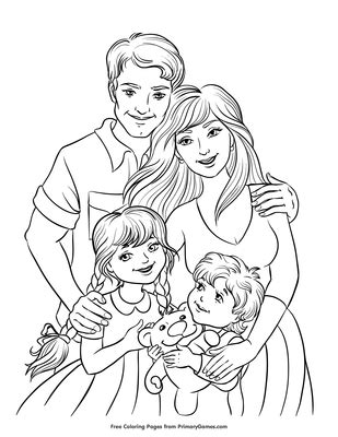 Free Printable Happy Family Coloring Pages For Kids