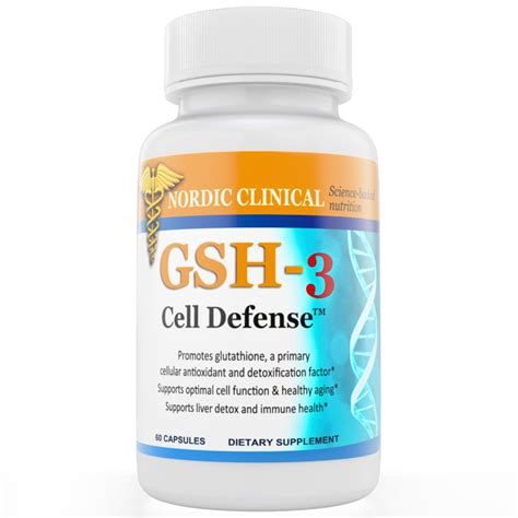 Nordic Clinicals Gsh 3 Cell Defense 60 Capsules 30day Supply