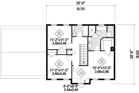 3 Bed House Plan With Upstairs Master Bedroom With Sitting Room