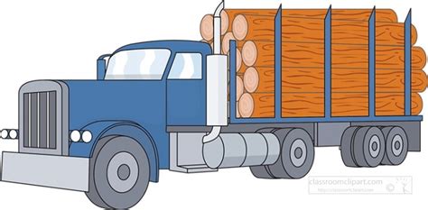 Truck Clipart Timber Lorry Log Truck Clipart