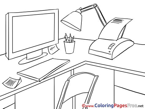 Office Coloring Pages Postal Getcolorings Building Colouring Kids Color