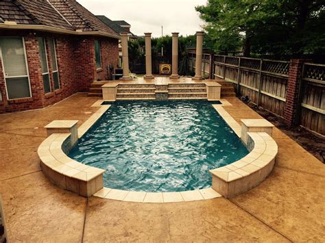 We Love This Greek Style Pool We Built Complete With A Sun Ledge And
