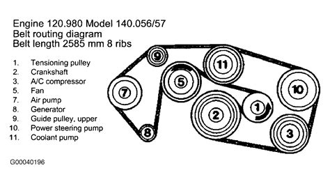 Diagram Mercedes Benz Fan Belt Diagram Mydiagramonline