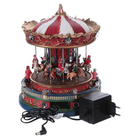 Christmas Decoration Carousel With Lights Music And Online Sales On