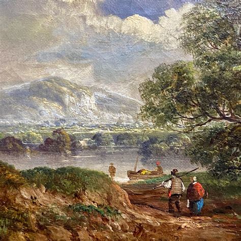 Mid 19th Century English School Landscape Oil On Canvas Paintings