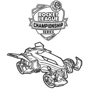 Rocket League Coloring Pages Octane The Racing Car XColorings