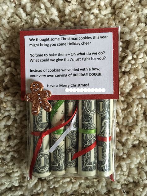 Holiday Dough Christmas Cash Gift Idea Christmas Money Homemade