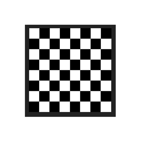 Isolated Black And White Chess Board Clipart On Transparent Background