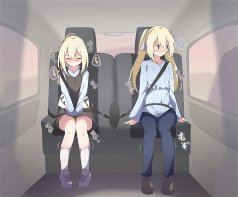 Two Blond Sisters Desperate To Pee While Stuck In Traffic Watakarashi 4 Omorashi Doujins