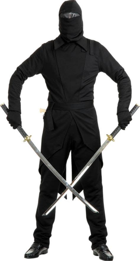 Adult Black Ninja Costume Party City Fantasias Masculinas