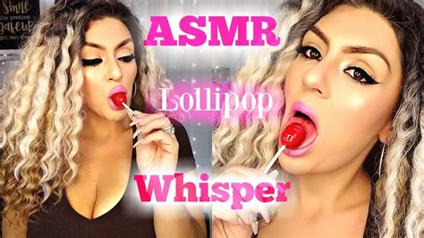 Asmr Up Close Whisper Lollipop Licking Chewing Gum Youtube