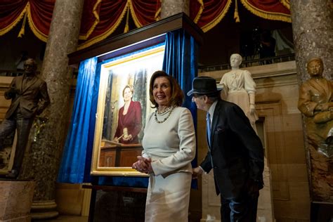 Nancy Pelosi Slips On 4 Inch Heels At Portrait Unveiling With Husband