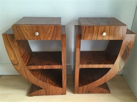 Pair Of Art Deco Style Bedside Tables 550404