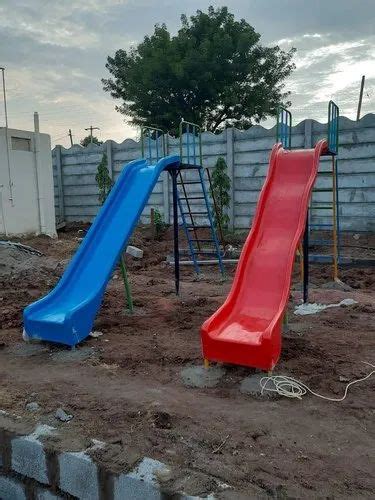 Straight Blue Frp Playground Slide Size 10x2x12 Feet At Rs 22500 In