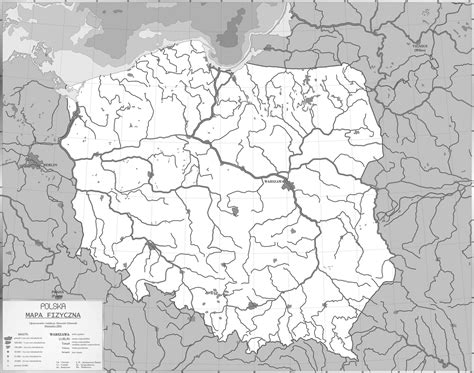 Mapa Fizyczna Polski Konturowa Mapa Porn Sex Picture