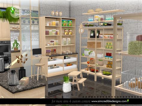 Sims 4 Pantry Shelves Cc