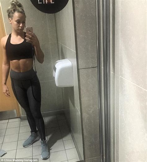 Chloe Madeley Poses In Barely There Gymwear In Inspirational Instagram