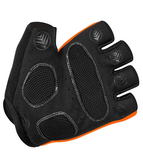 Aero Tech Orange Fingerless Breathable With Gel Padding Gloves