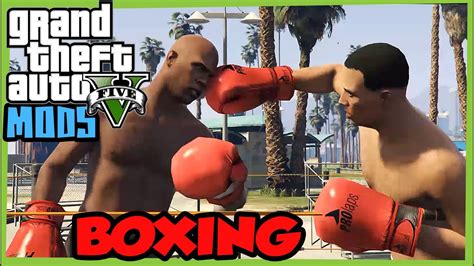 Gta V Pc Mods Boxing Match Mini Game At Vespucci Beach Youtube
