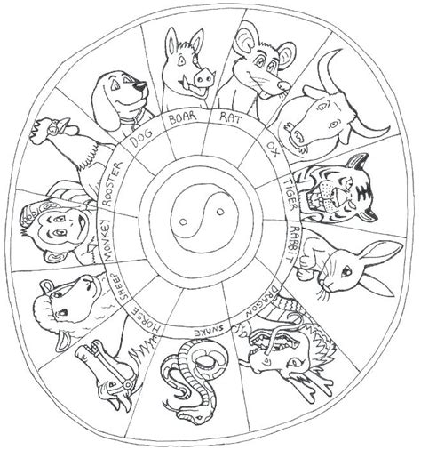 Mermaid coloring pages animal coloring pages adult coloring pages coloring books colouring dark art drawings fantasy drawings easy drawings drawing sketches. Chinese Zodiac Coloring Pages at GetColorings.com | Free ...