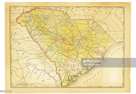 South Carolina Antique Map High Res Vector Graphic Getty Images