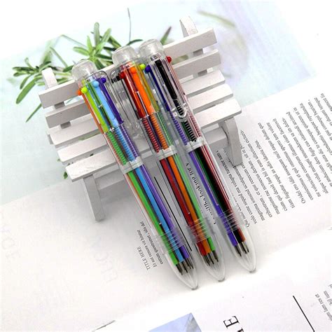 New Listing 1 Novelty Colorful Multicolor Ballpoint Pen Multi Function