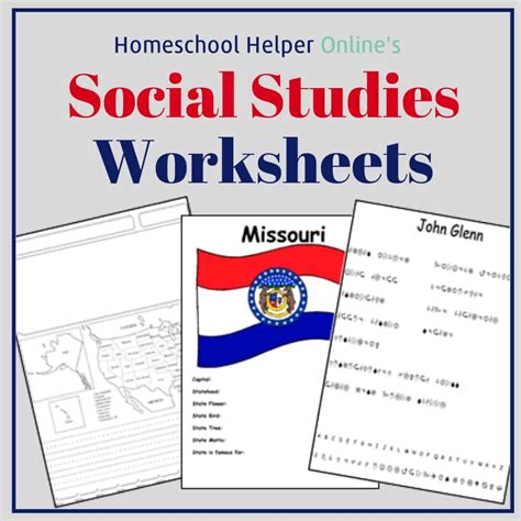 The printable worksheets help little kids learn to identify and distinguish. Social-Studies Worksheets - Homeschool Helper Online
