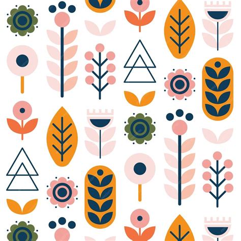 Free Vector Flat Scandinavian Design Pattern