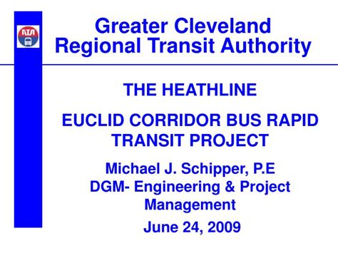 Ppt Greater Cleveland Regional Transit Authority Powerpoint
