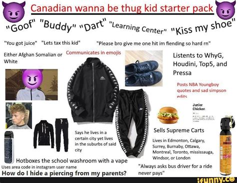 Don't ask how to find it underage, how you vape in your high school, or if tsa will rat you out to your parents. Canadian wanna be thug kid starter "Goo Buddy" spat ...