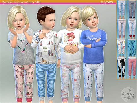 Toddler Pajama Pants P01 By Lillka At Tsr Sims 4 Updates