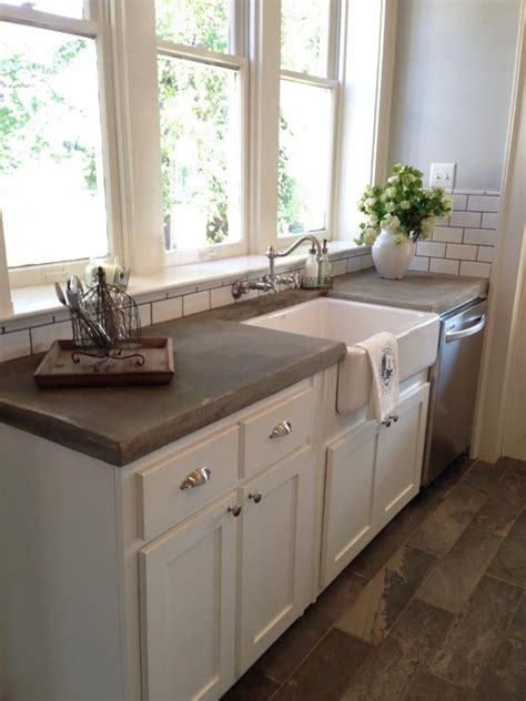 And if you're envisioning a space that holds so many. Concrete counter tops | Farmhouse style kitchen, Home ...