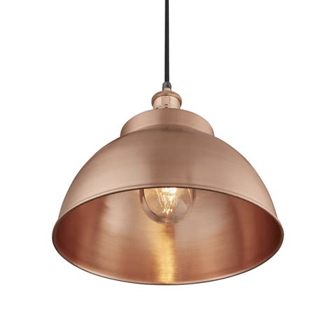 Brooklyn Outdoor And Bathroom Dome Pendant 13 Inch Copper Dome